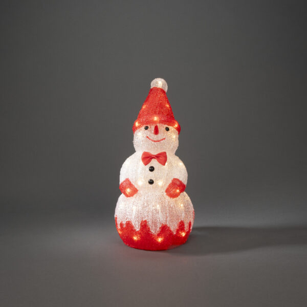 6212-103 Acrylic Snowman 37cm