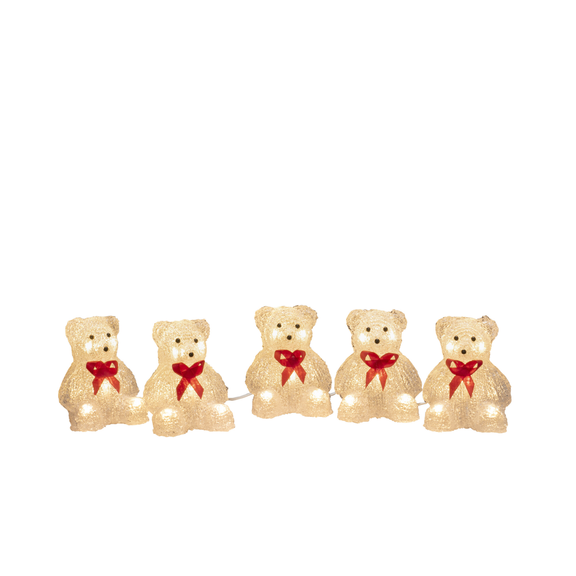 6231-103 Set of 5 Acrylic Polar Bears 6231-103 Set of 5 Acrylic Polar Bears