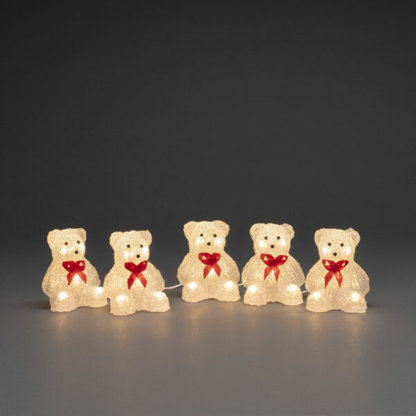 6231-103 Set of 5 Acrylic Polar Bears