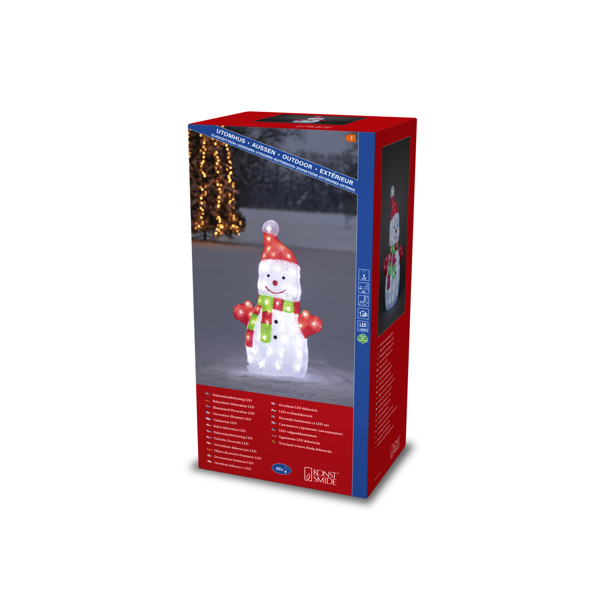 6297-203 Acrylic Snowman 50cm 6297-203 Acrylic Snowman 50cm