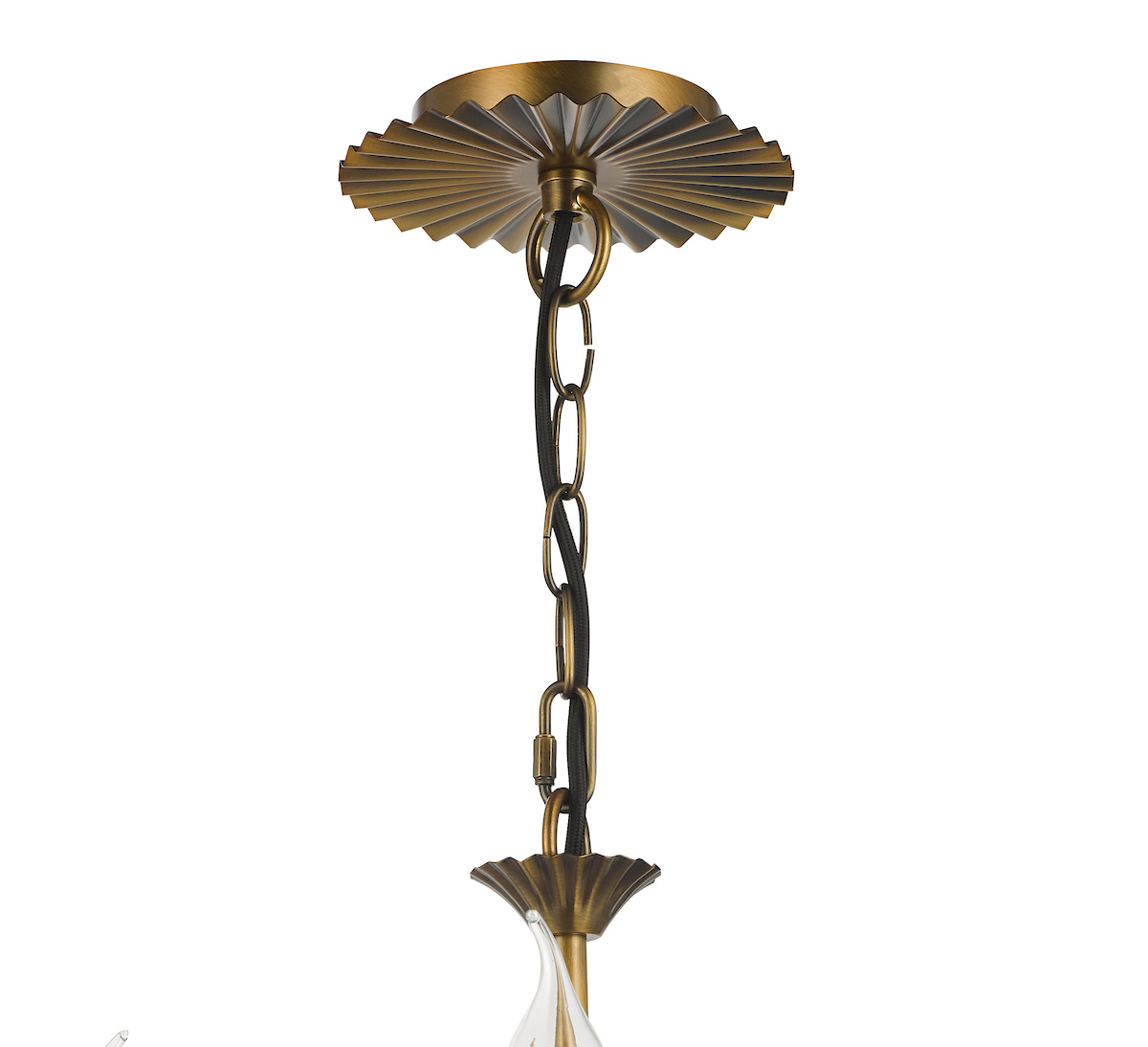 Lydian 3 Light Chandelier - Ceiling Rose Lydian 3 Light Chandelier - Ceiling Rose