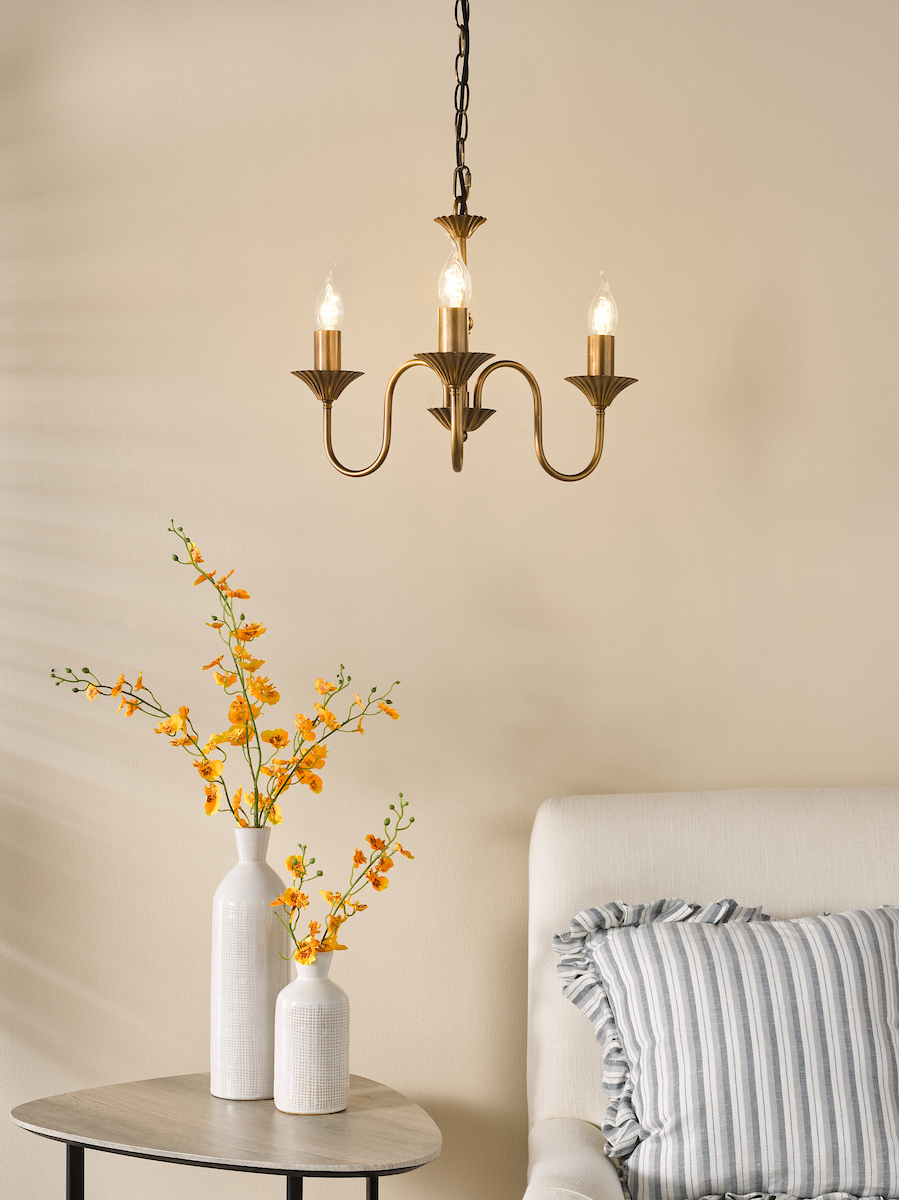 Lydian 3 Light Chandelier Lydian 3 Light Chandelier