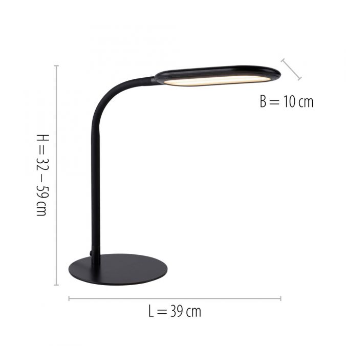 Kelly LED Table Lamp - Dimensions Kelly LED Table Lamp - Dimensions