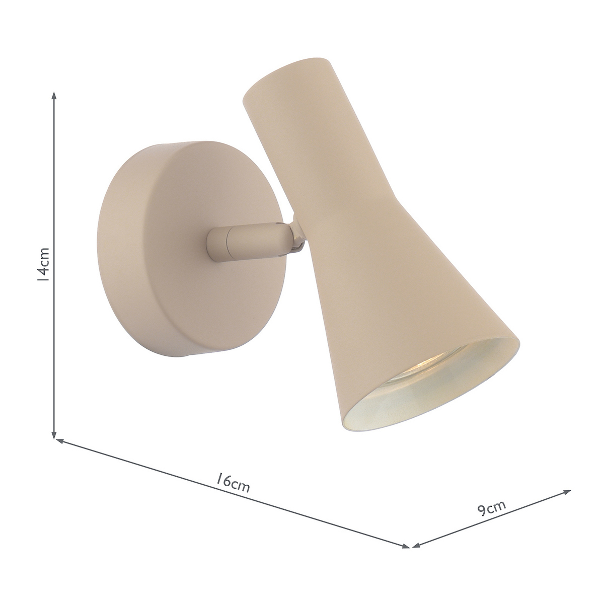 Arnel Single Spotlight - Dimensions Arnel Single Spotlight - Dimensions