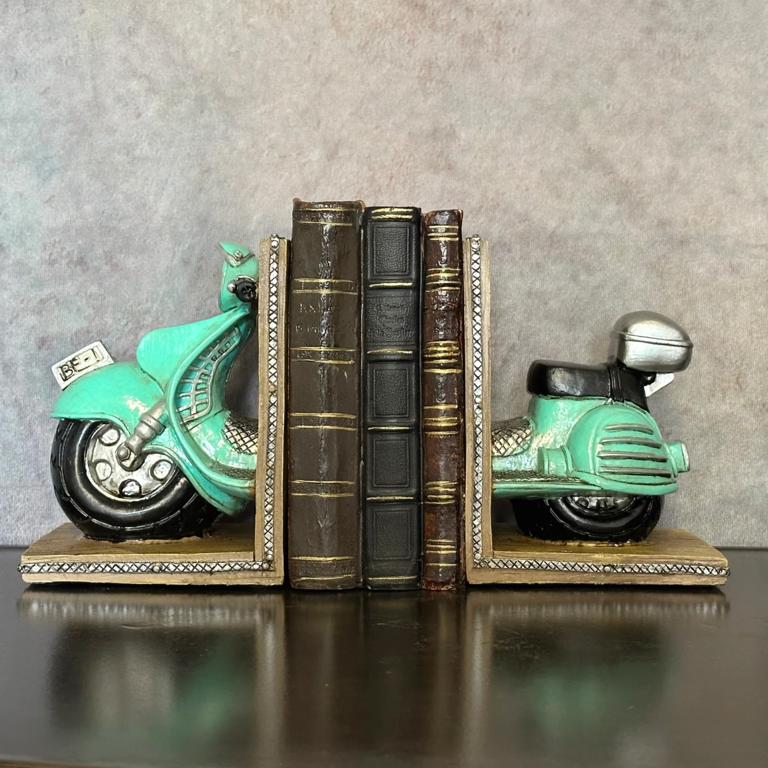 Vintage Scooter Bookends Vintage Scooter Bookends