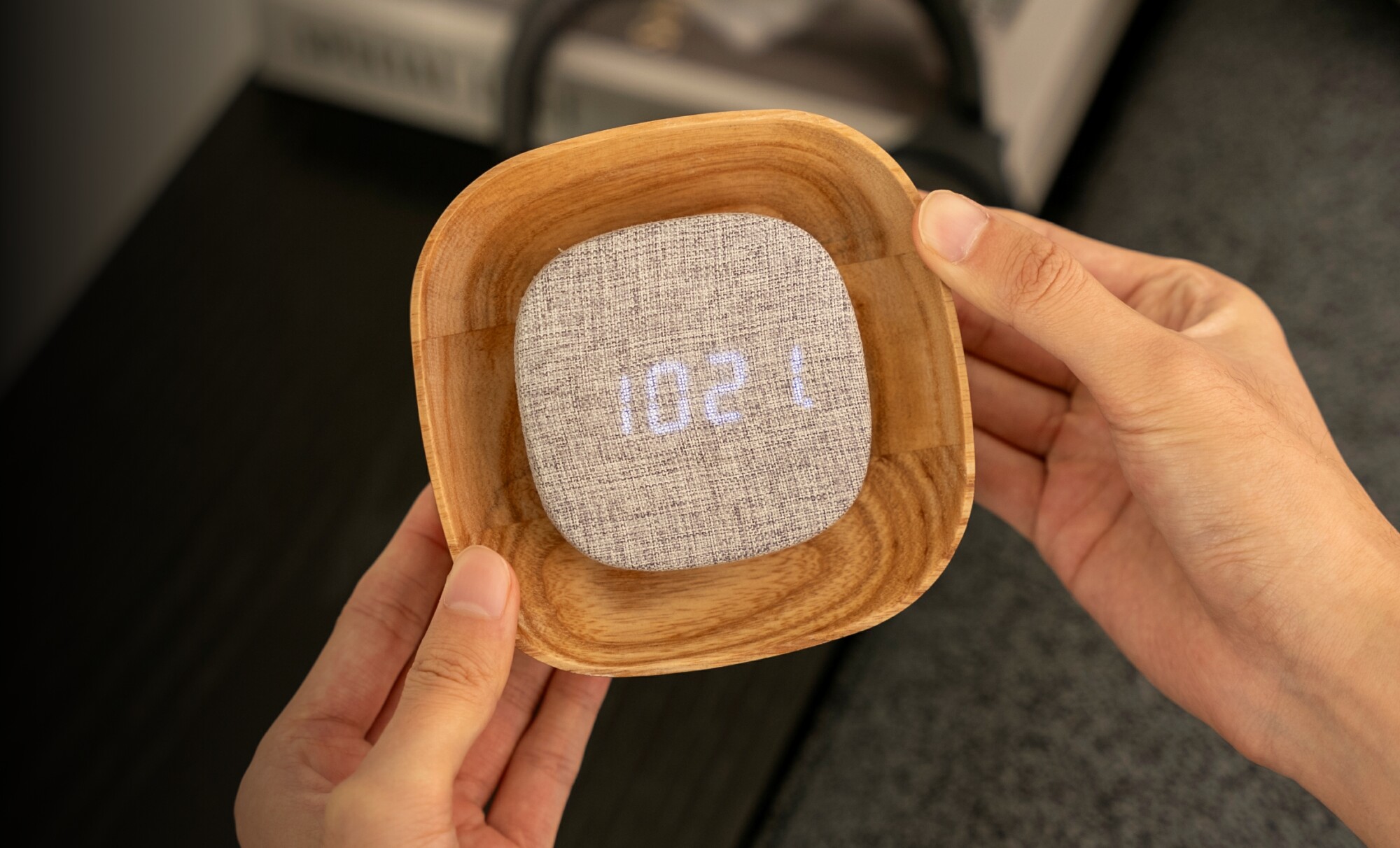 Lumos Clock Oval - White Ash Lumos Clock Oval - White Ash