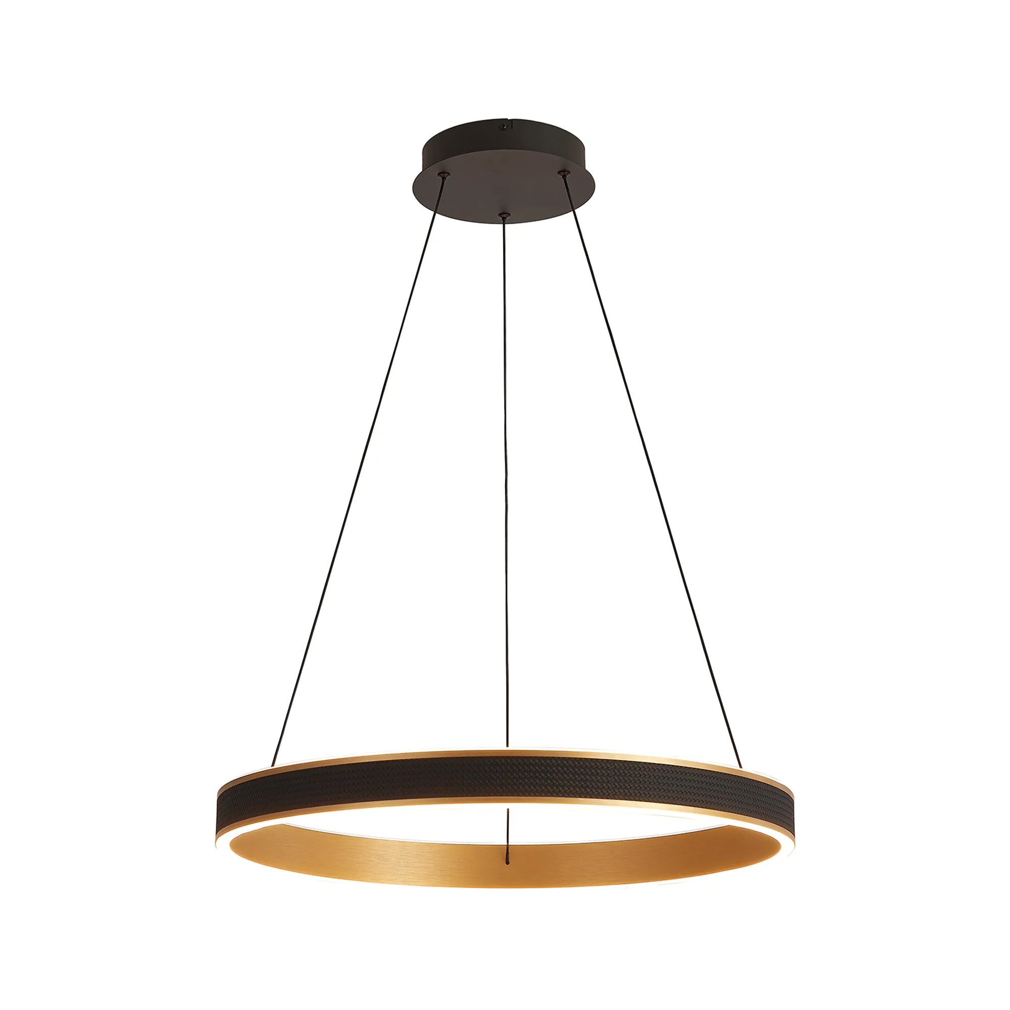 Portia 59cm LED Pendant - Brushed Gold Portia 59cm LED Pendant - Brushed Gold