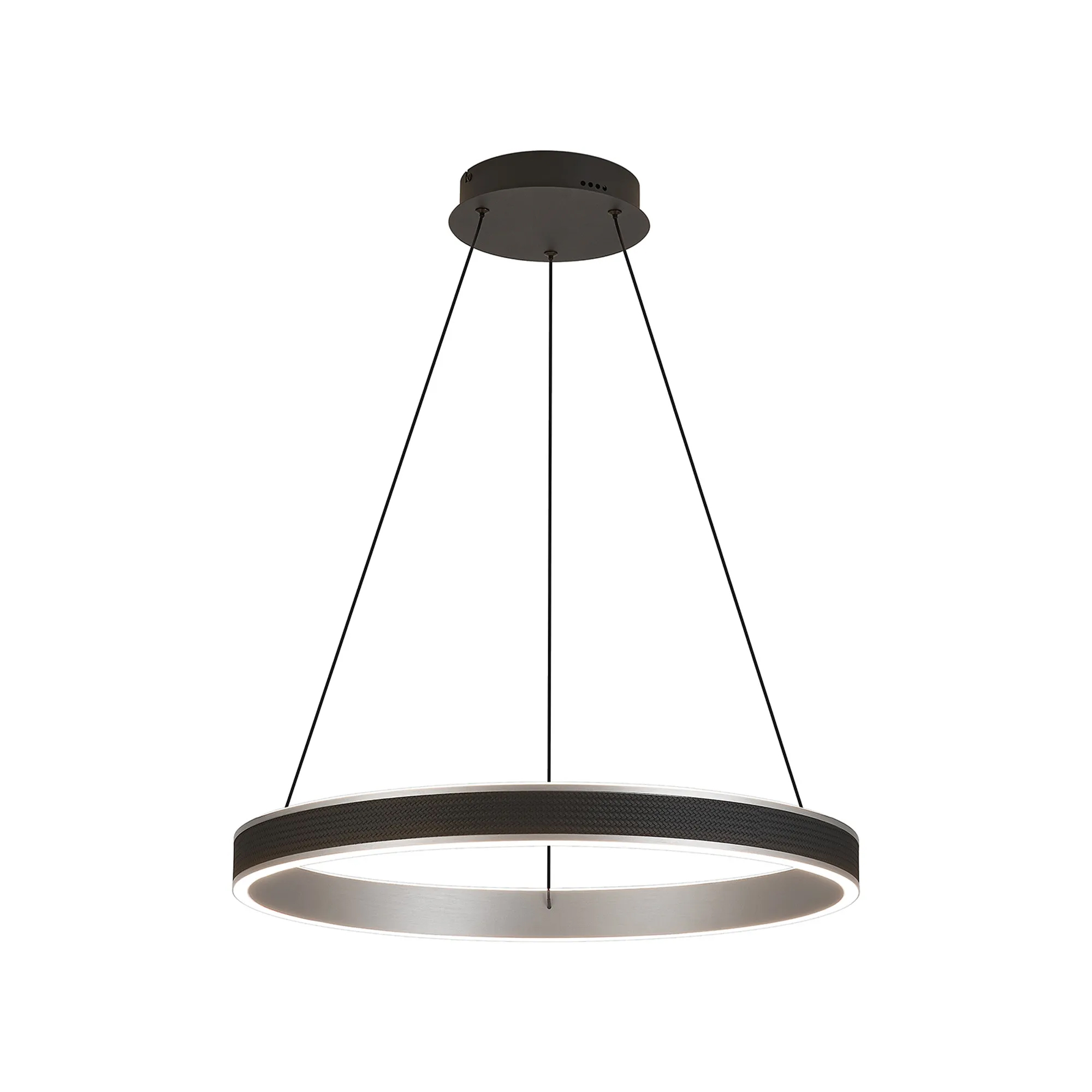 Portia 59cm LED Pendant - Brushed Antique Silver Portia 59cm LED Pendant - Brushed Antique Silver