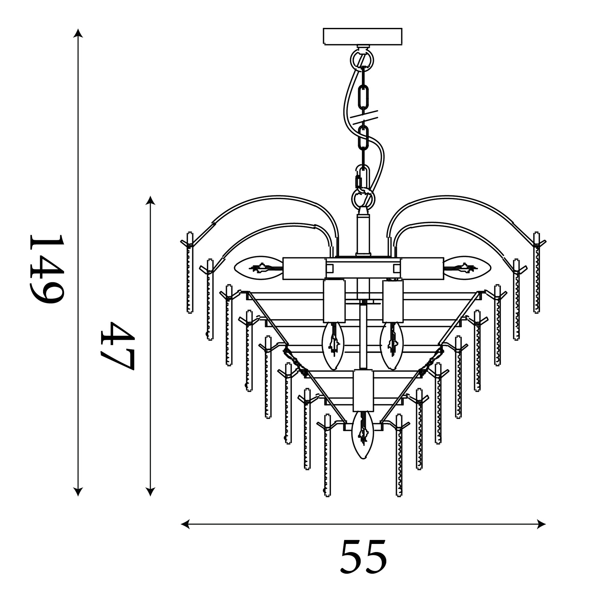 Feather 6 Light - Dimensions Feather 6 Light - Dimensions