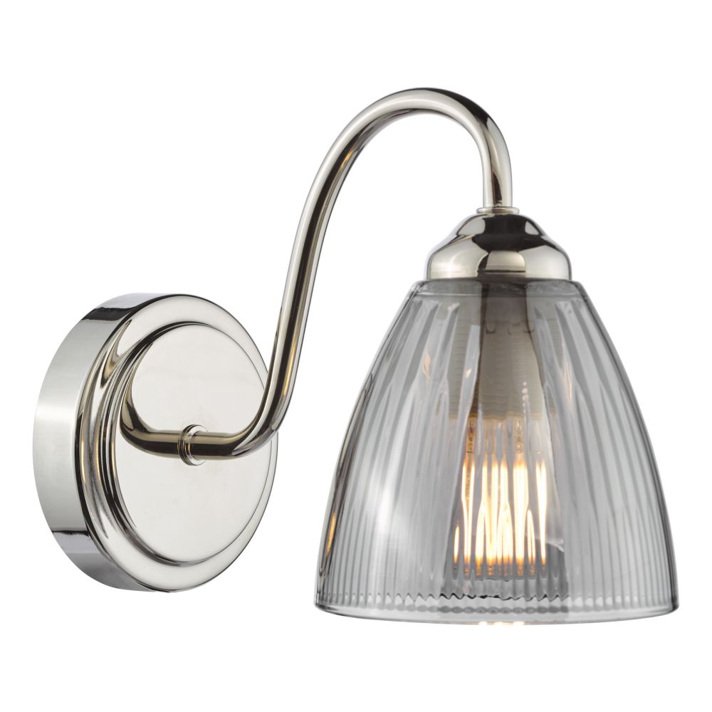 Glynis Wall Light - Chrome/Smoke Glynis Wall Light - Chrome/Smoke