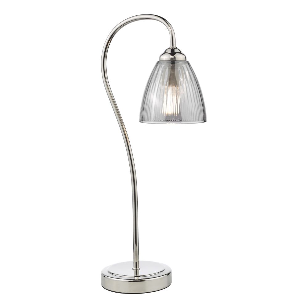 Glynis Table Lamp - Chrome/Smoke Glynis Table Lamp - Chrome/Smoke