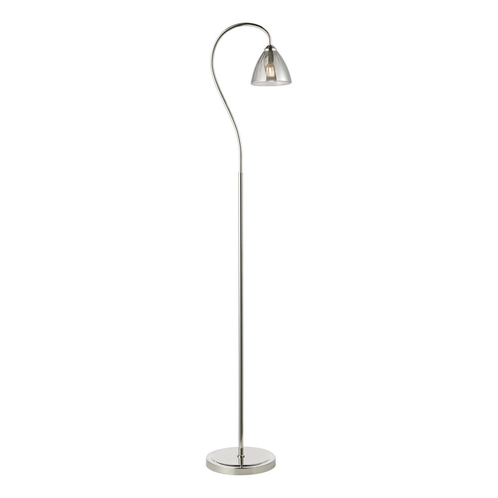 Glynis Floor Lamp - Chrome/Smoke Glynis Floor Lamp - Chrome/Smoke