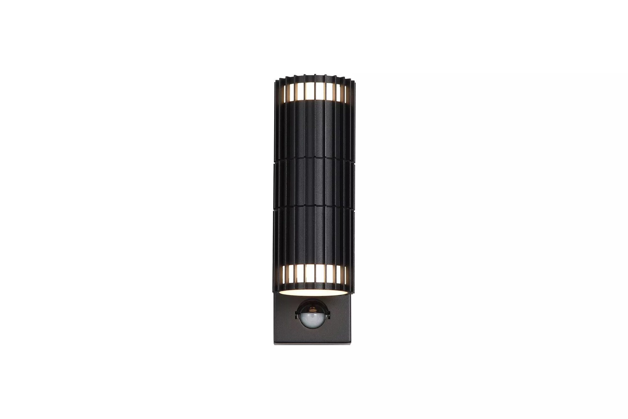 37339BK-PIR Detroit 2 Light Up/Down PIR Outdoor Wall Light