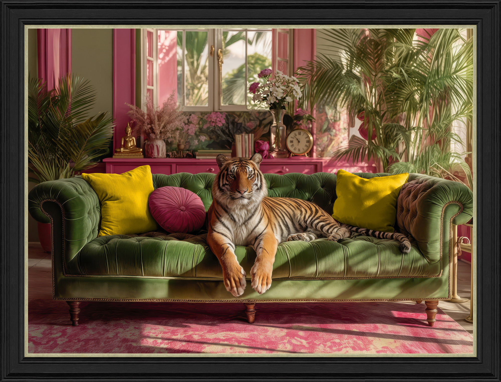 AK13122 Tropical Lounging Tiger - 110 x 84cm AK13122 Tropical Lounging Tiger - 110 x 84cm