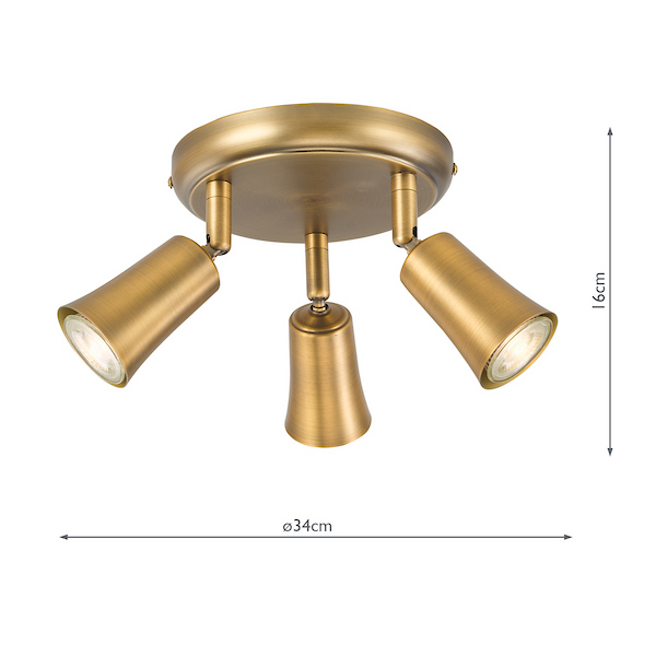 Jedrek 3 Light Spotlight - Dimensions Jedrek 3 Light Spotlight - Dimensions