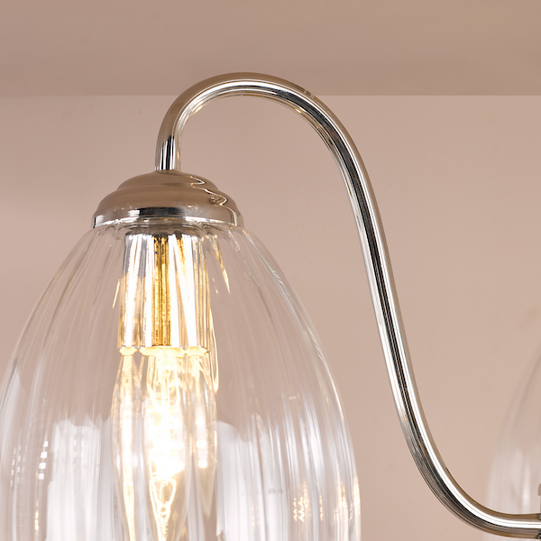Valora 3 Light Semi Flush - Polished Nickel Valora 3 Light Semi Flush - Polished Nickel