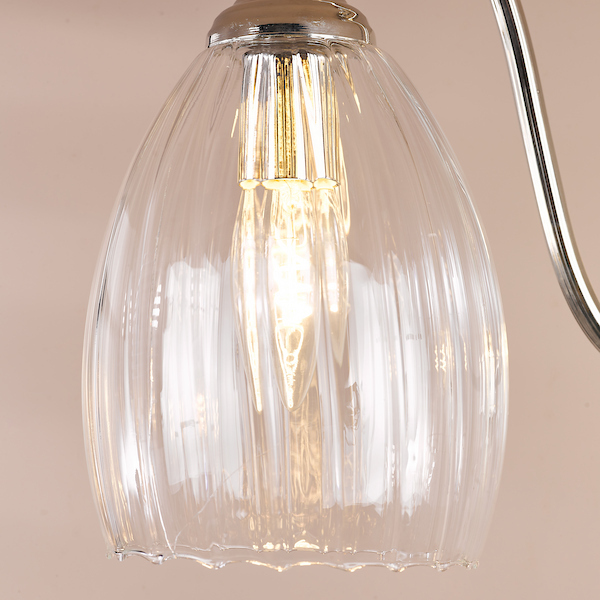 Valora 3 Light Semi Flush - Polished Nickel Valora 3 Light Semi Flush - Polished Nickel